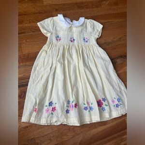 Jojo Maman Bebe Easter Dress 4t Yellow